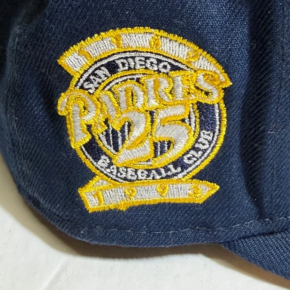 New Era 59FIFTY San Diego Padres Cooperstown 25th Anniversary Hat Navy 6 7/8